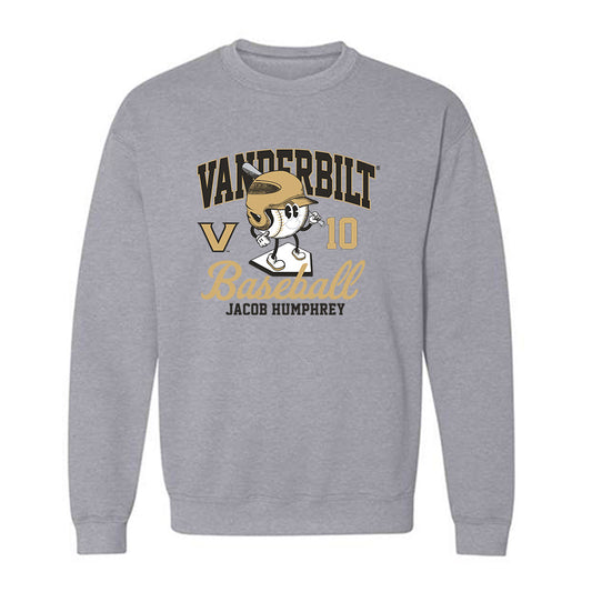 Vanderbilt - NCAA Baseball : Jacob Humphrey - Crewneck Sweatshirt Classic Fashion Shersey