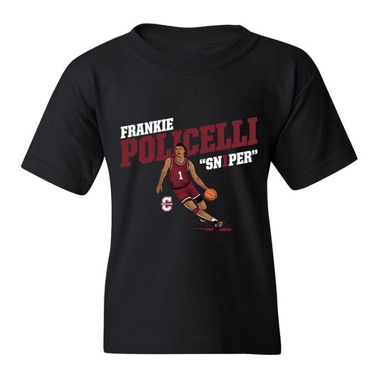 Charleston - NCAA Men's Basketball : Frankie Policelli - Individual Caricature Youth T-Shirt