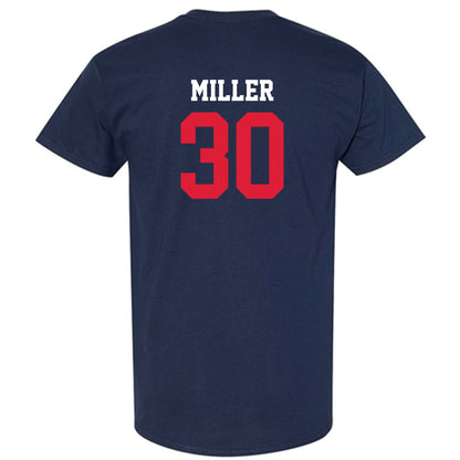 Dayton - NCAA Football : Logan Miller - Navy Classic Shersey Short Sleeve T-Shirt