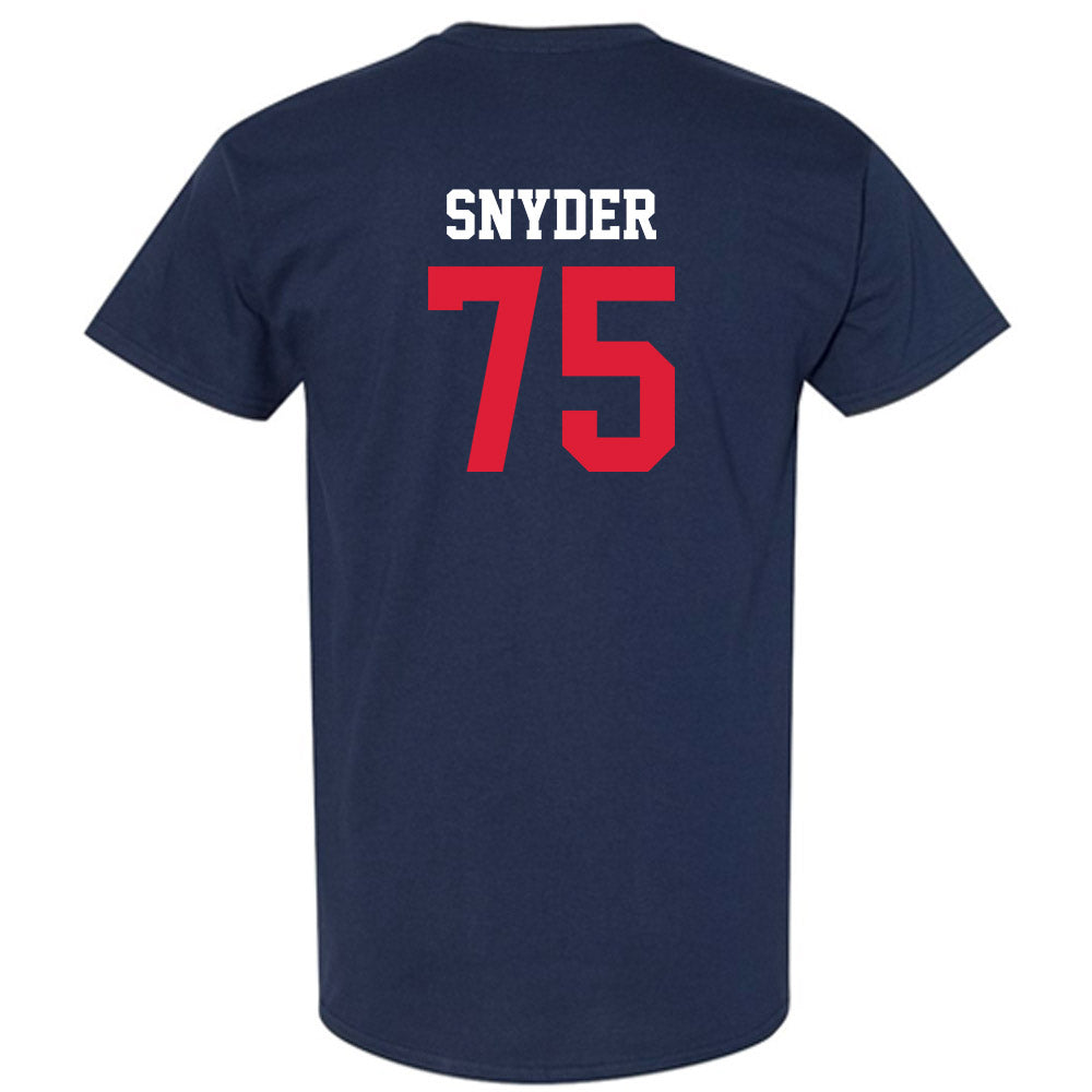 Dayton - NCAA Football : Hayden Snyder - Navy Classic Shersey Short Sleeve T-Shirt