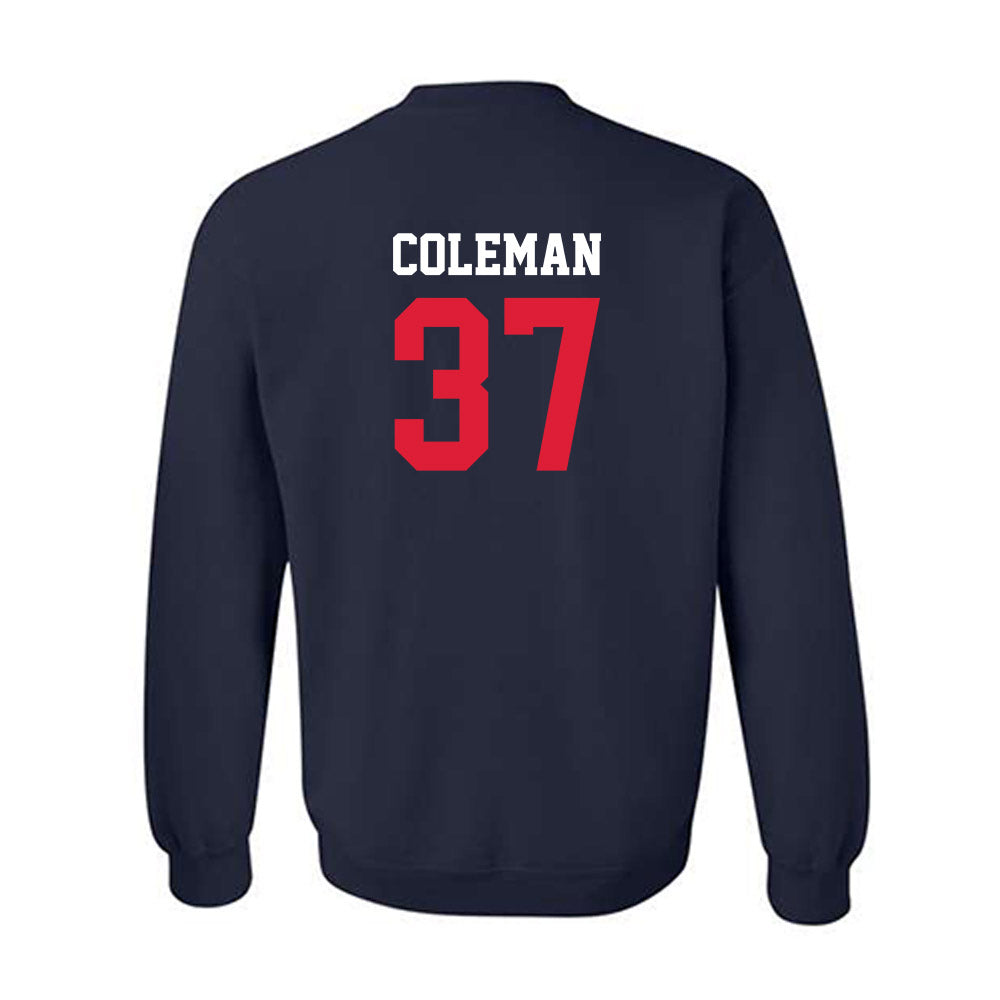 Dayton - NCAA Football : Ca'ron Coleman - Navy Classic Shersey Sweatshirt