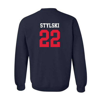 Dayton - NCAA Football : Ty Stylski - Navy Classic Shersey Sweatshirt