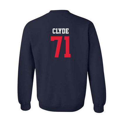 Dayton - NCAA Football : Conor Clyde - Navy Classic Shersey Sweatshirt