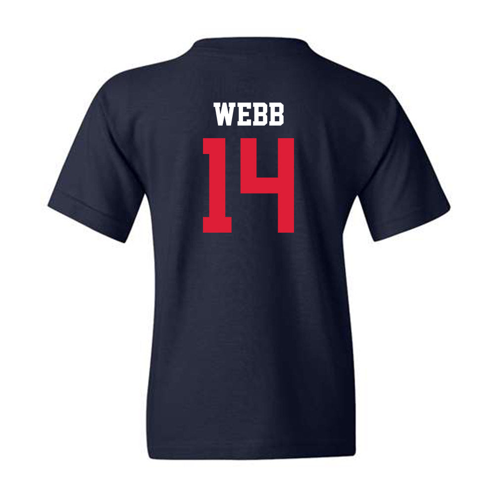 Dayton - NCAA Football : Caleb Webb - Navy Classic Shersey Youth T-Shirt