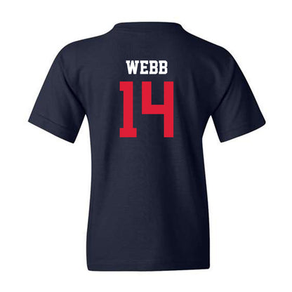 Dayton - NCAA Football : Caleb Webb - Navy Classic Shersey Youth T-Shirt