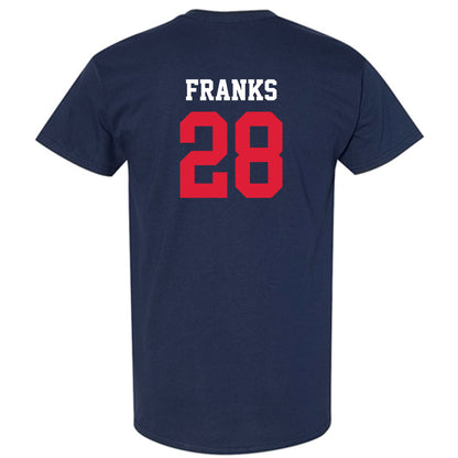 Dayton - NCAA Football : Michael Franks - Navy Classic Shersey Short Sleeve T-Shirt
