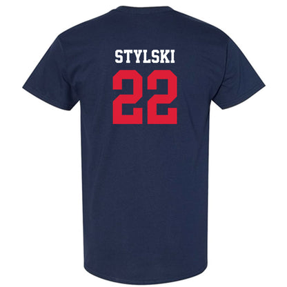 Dayton - NCAA Football : Ty Stylski - Navy Classic Shersey Short Sleeve T-Shirt