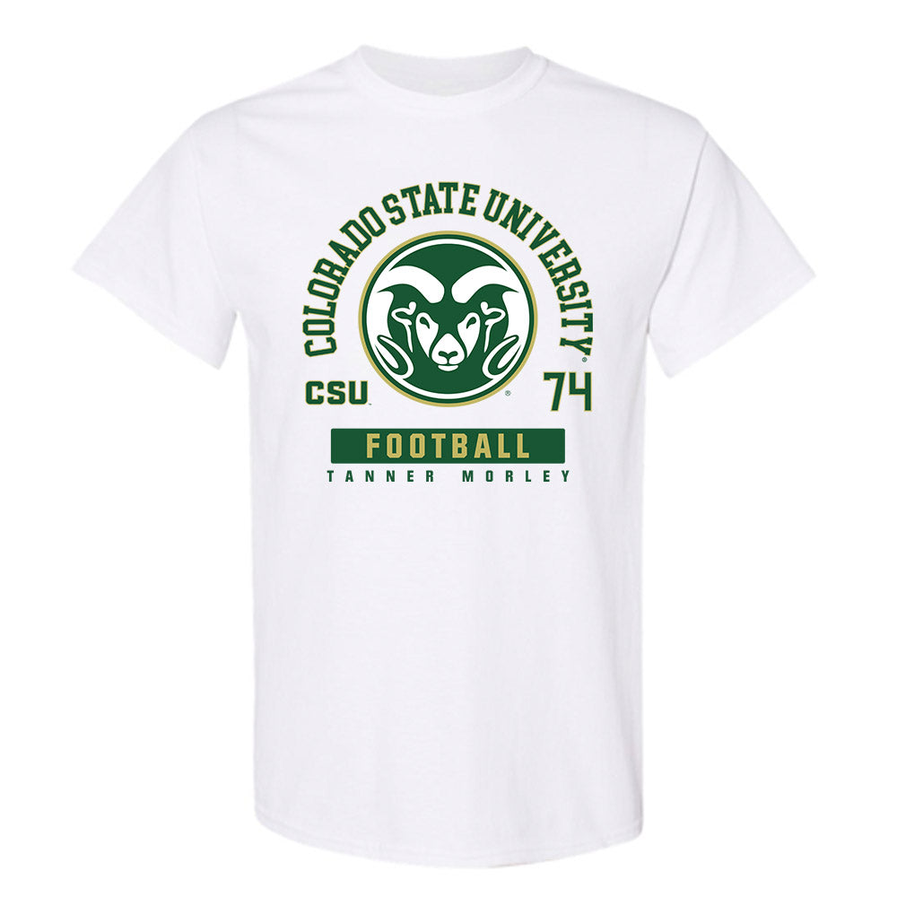 Colorado State - NCAA Football : Tanner Morley - White Classic Fashion Short Sleeve T-Shirt