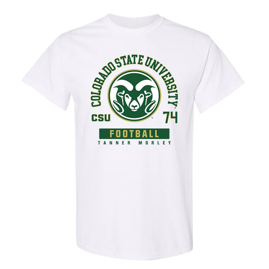 Colorado State - NCAA Football : Tanner Morley - White Classic Fashion Short Sleeve T-Shirt