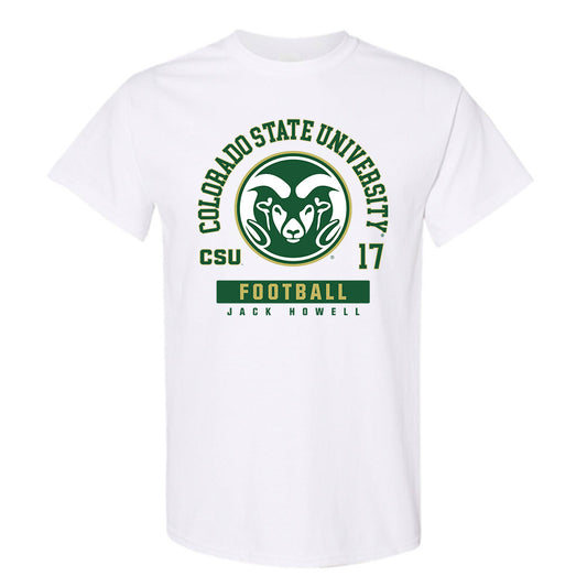 Colorado State - NCAA Football : Jack Howell - White Classic Fashion Shersey Short Sleeve T-Shirt