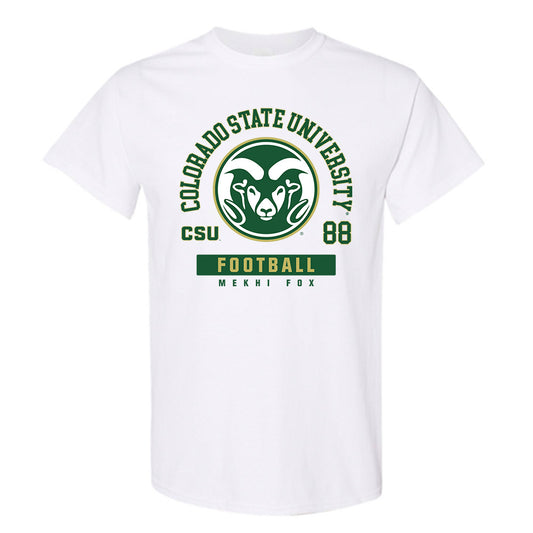 Colorado State - NCAA Football : Mekhi Fox - White Classic Fashion Shersey Short Sleeve T-Shirt