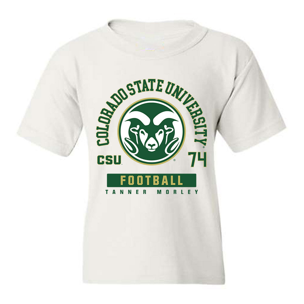 Colorado State - NCAA Football : Tanner Morley - White Classic Fashion Youth T-Shirt