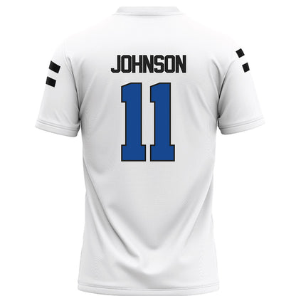 Grand Valley - NCAA Football : Jordan Johnson - White Football Jersey