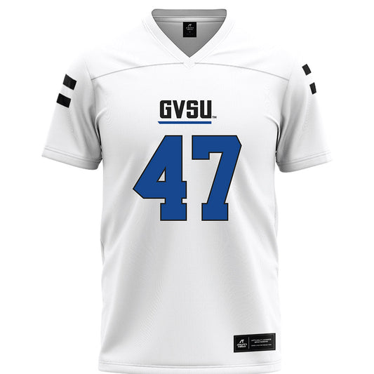Grand Valley - NCAA Football : Jimmy Downs - White Football Jersey