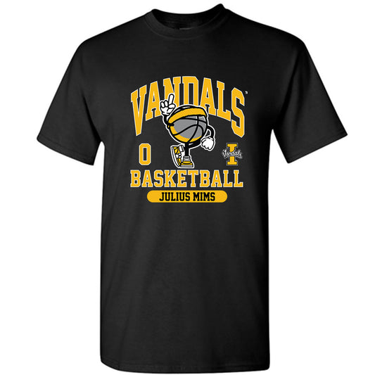 Idaho - NCAA Men's Basketball : Julius Mims - Black Classic Short Sleeve T-Shirt