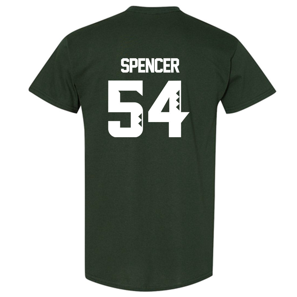 Hawaii - NCAA Football : Ethan Spencer - Forest Green Classic Shersey Short Sleeve T-Shirt