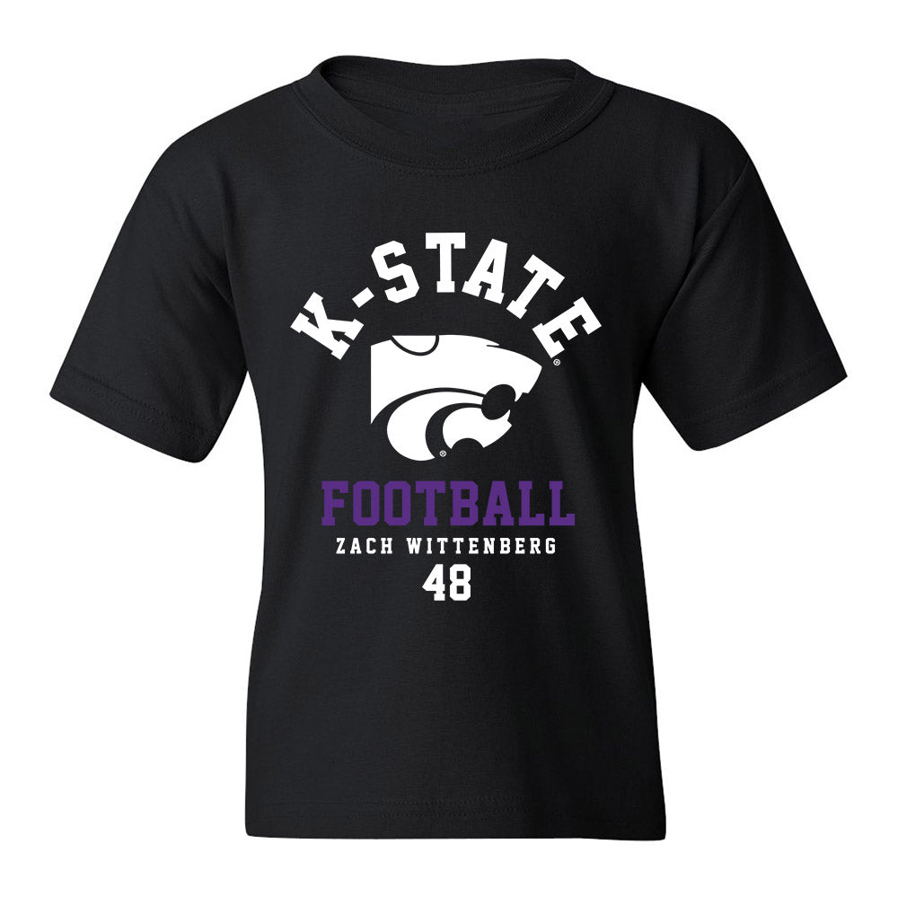 Kansas State - NCAA Football : Zach Wittenberg - Black Classic Fashion Shersey Youth T-Shirt