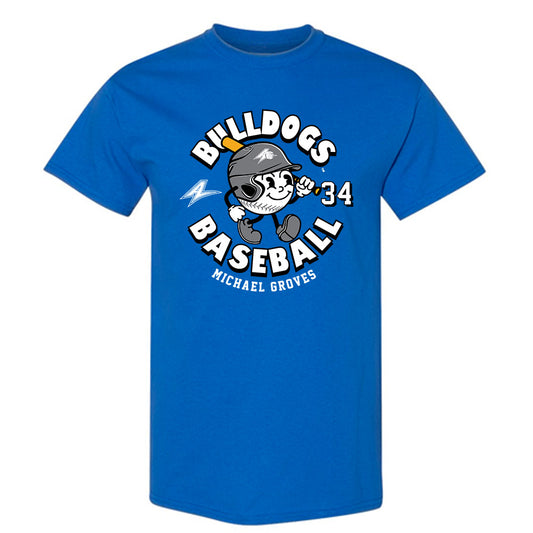 UNC Asheville - NCAA Baseball : Michael Groves - T-Shirt Royal