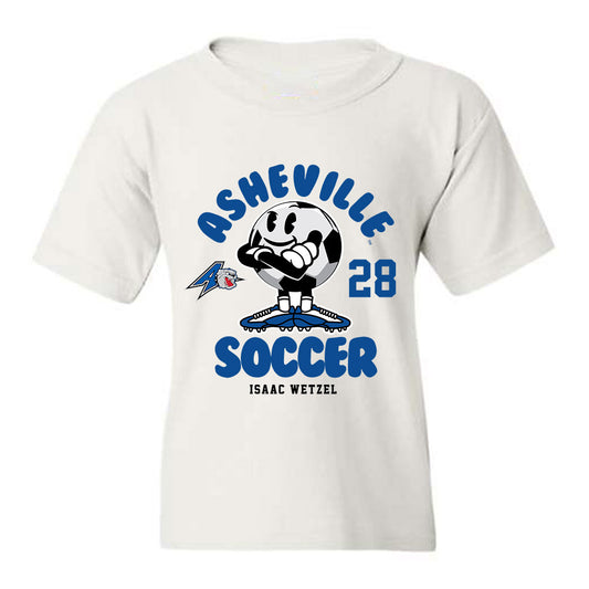 UNC Asheville - NCAA Men's Soccer : Isaac Wetzel - White Fashion Youth T-Shirt