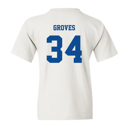 UNC Asheville - NCAA Baseball : Michael Groves - Youth T-Shirt White