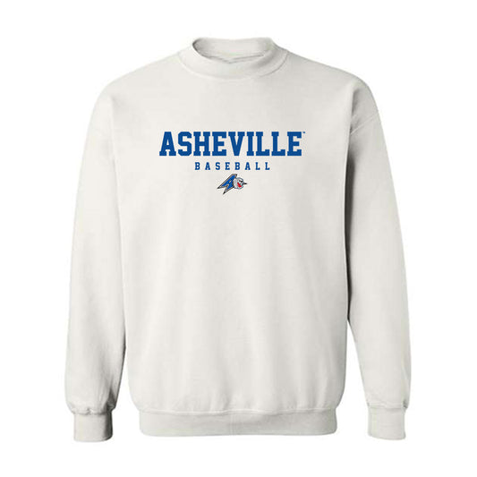 UNC Asheville - NCAA Baseball : Cameron Johnson - Crewneck Sweatshirt White Classic Sweatshirt