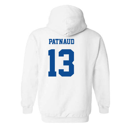 UNC Asheville - NCAA Men's Soccer : Stewart Patnaud - White Classic Hooded Sweatshirt