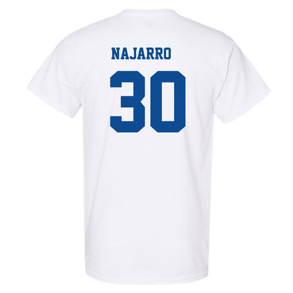 UNC Asheville - NCAA Men's Soccer : Adrian Najarro - White Classic Short Sleeve T-Shirt
