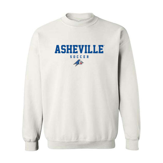 UNC Asheville - NCAA Men's Soccer : Aiden Gummer - White Classic Sweatshirt