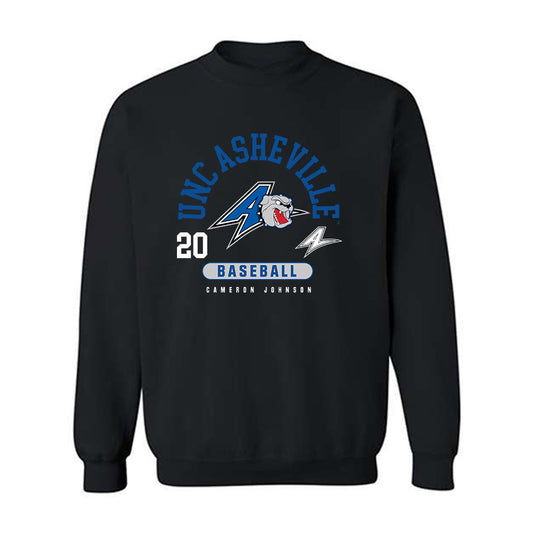 UNC Asheville - NCAA Baseball : Cameron Johnson - Black Classic Fashion Sweatshirt
