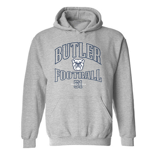 Butler - NCAA Football : Jason Hicks - Hooded Sweatshirt Classic Fashion Shersey