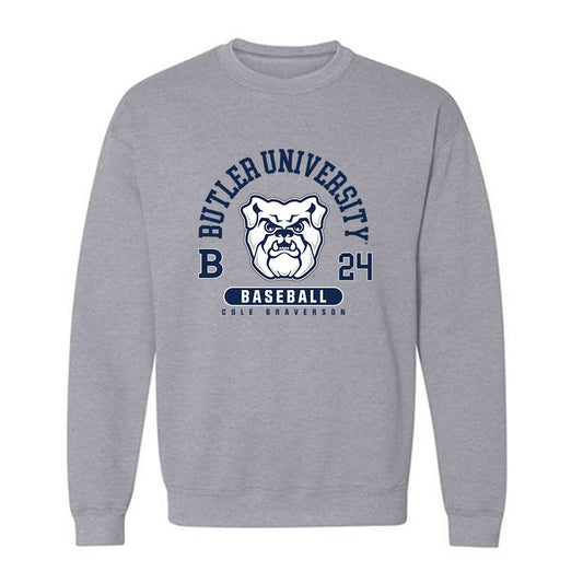 Butler - NCAA Baseball : Cole Graverson - Crewneck Sweatshirt Fashion Shersey