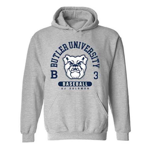 Butler - NCAA Baseball : AJ Solomon - Hooded Sweatshirt Fashion Shersey