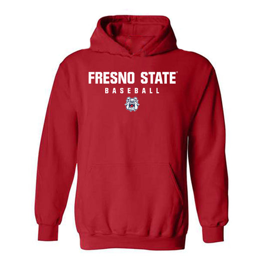 Fresno State - NCAA Baseball : Grady Morgan -  Red Classic Hooded Sweatshirt