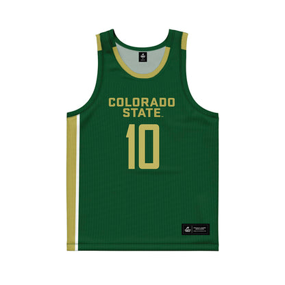 Colorado State - NCAA Women's Basketball : Joseana Vaz - Green Basketball Jersey