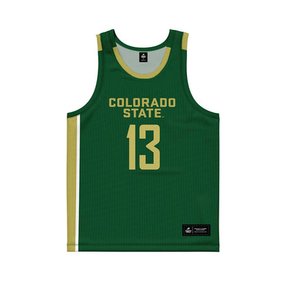 Colorado State - NCAA Men's Basketball : Javonte Johnson - Green Jersey