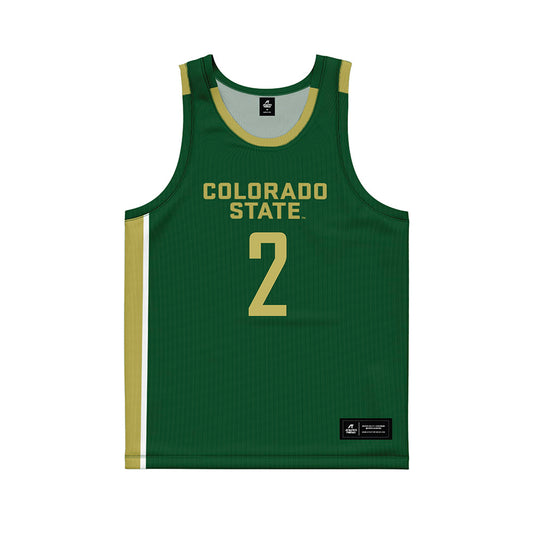 Colorado State - NCAA Men's Basketball : Taviontae Jackson - Green Jersey Basketball Jersey