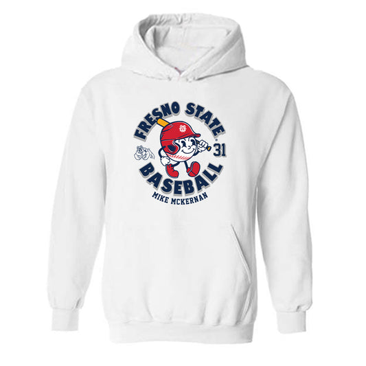 Fresno State - NCAA Baseball : Mike Mckernan - Fashion Shersey Hooded Sweatshirt