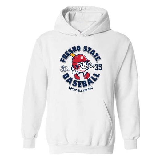 Fresno State - NCAA Baseball : Bobby Blandford - Fashion Shersey Hooded Sweatshirt