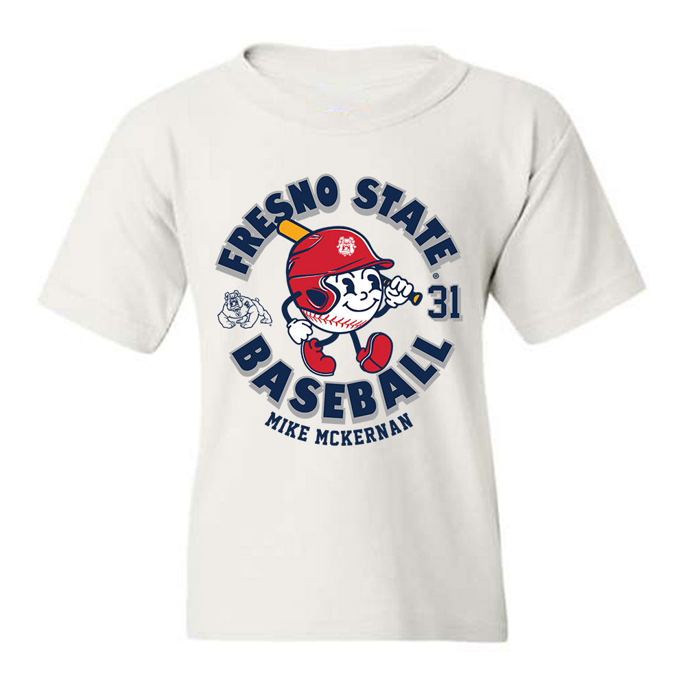 Fresno State - NCAA Baseball : Mike Mckernan - Fashion Shersey Youth T-Shirt