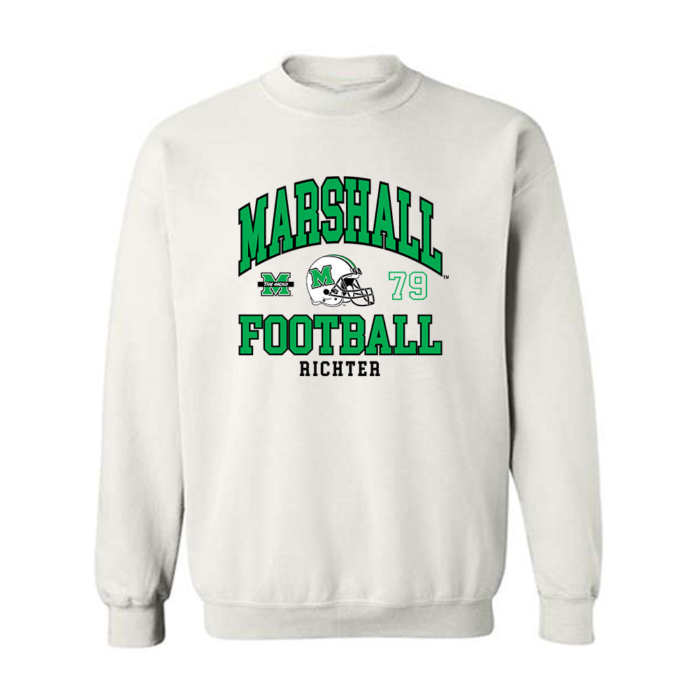 Marshall - NCAA Football : Christian Richter - Crewneck Sweatshirt Classic Fashion Shersey