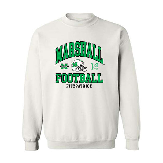 Marshall - NCAA Football : Christian Fitzpatrick - Crewneck Sweatshirt Classic Fashion Shersey