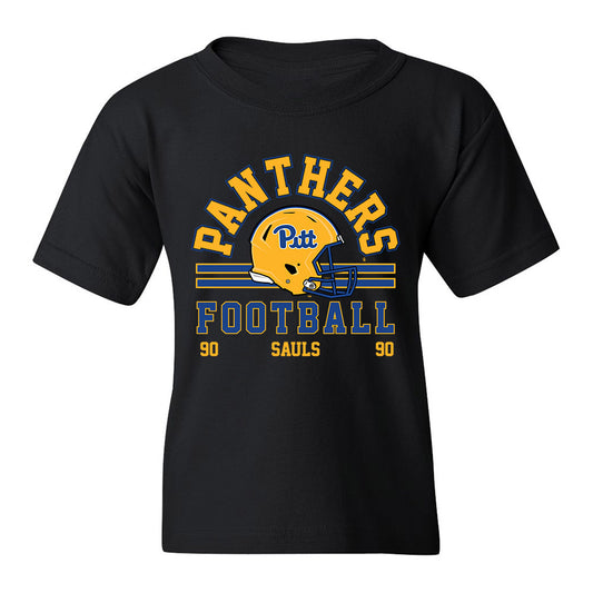 Pittsburgh - NCAA Football : Ben Sauls - Black Classic Fashion Shersey Youth T-Shirt