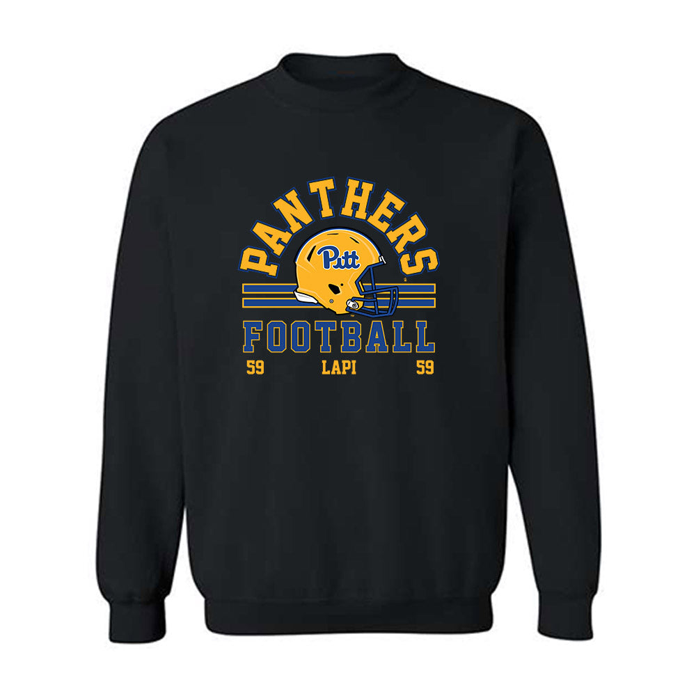 Pittsburgh - NCAA Football : Nick Lapi - Black Classic Fashion Shersey Sweatshirt