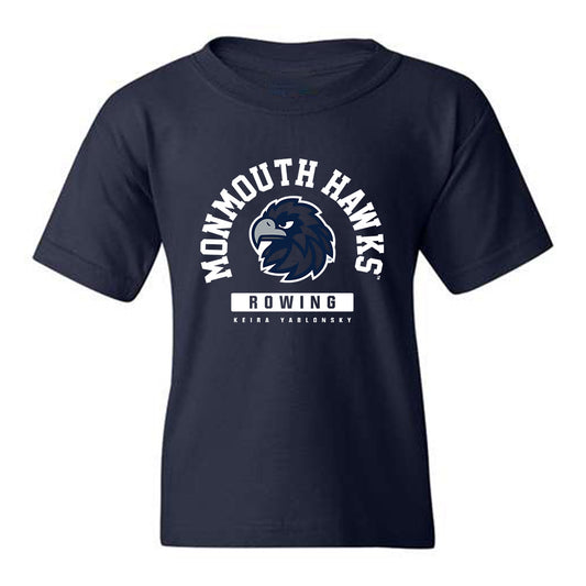 Monmouth - NCAA Women's Rowing : Keira Yablonsky - Navy Classic Fashion Shersey Youth T-Shirt