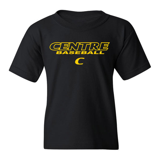 Centre College - NCAA Baseball : John Gerber - Black Classic Youth T-Shirt