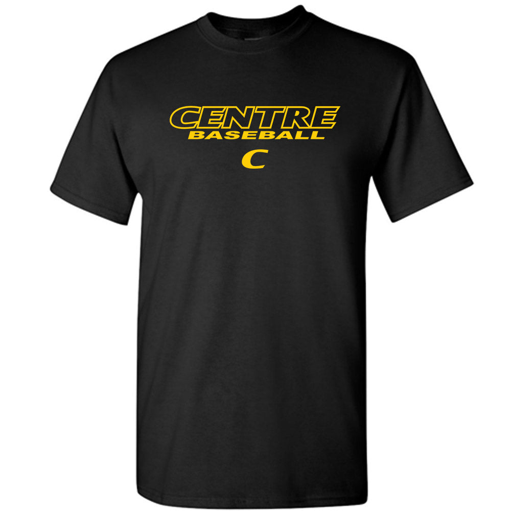 Centre College - NCAA Baseball : John Gerber - Black Classic Short Sleeve T-Shirt