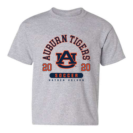 Auburn - NCAA Women's Soccer : Hayden Colson - Grey Classic Fashion Shersey Youth T-Shirt