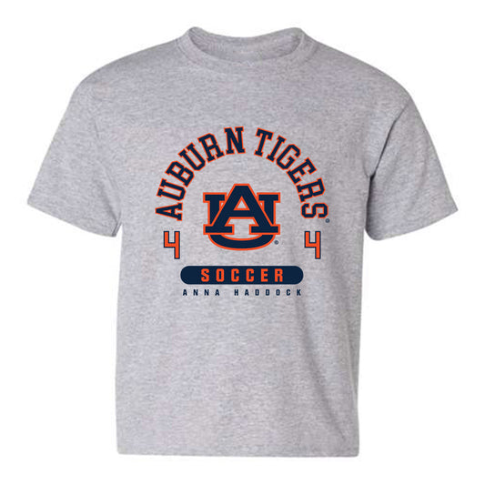 Auburn - NCAA Women's Soccer : Anna Haddock - Grey Classic Fashion Shersey Youth T-Shirt