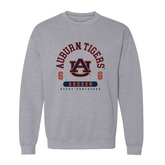Auburn - NCAA Women's Soccer : Becky Contreras - Grey Classic Fashion Shersey Sweatshirt