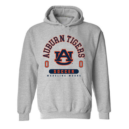Auburn - NCAA Women's Soccer : Madeline Moore - Grey Classic Fashion Shersey Hooded Sweatshirt